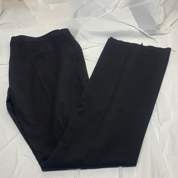 WOMEN’S Burberry London Black Dress Pants Unfinished cuff 39” waist - Picture 3 of 15